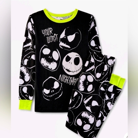 Disney Other - NWT Disney Nightmare Before Christmas Jack Skellington kid 2pc pajama set Size 8
